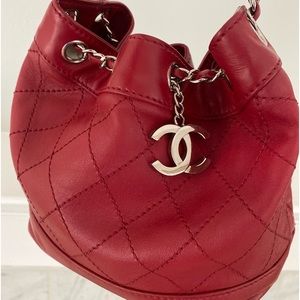 Chanel Surpique Bucket Bag